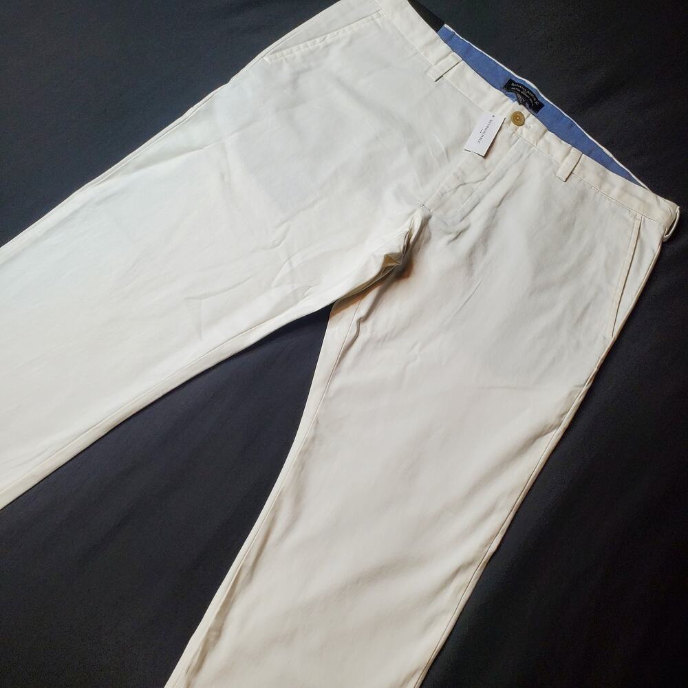 Banana Republic Men's Size 38x30 NWT Fulton Stretch Skinny Chino White 701132